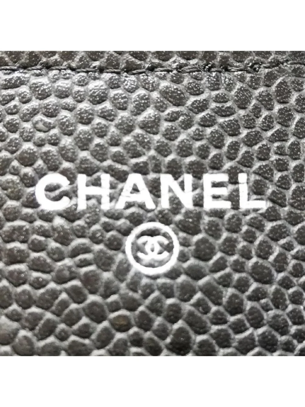 Chanel Wallet Caviar Leather Chain Shoulder